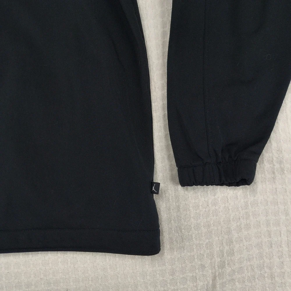 Jordan Mens Track Jacket Black Full Zip Mock Neck Jumpman Logo Size Medium‎